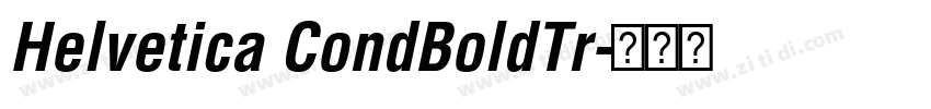 Helvetica CondBoldTr字体转换